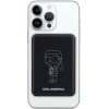 Karl Lagerfeld KLPBM5KIOTTGK induktsiooniga akupank 5000 mAh 15W, Outline Ikonik, MagSafe, must