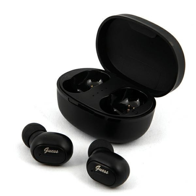 Guess GUTWST30BK juhtmevabad TWS-kõrvasisesed kõrvaklapid dokkimisjaamaga, Bluetooth 5.0, must