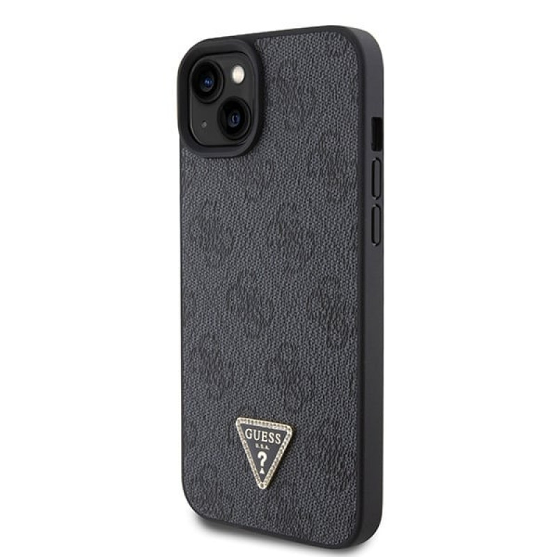 Guess GUHCP15MP4TDSCPK Apple iPhone 15 Plus / 14 Plus kõvakate, Crossbody 4G Metal Logo, must