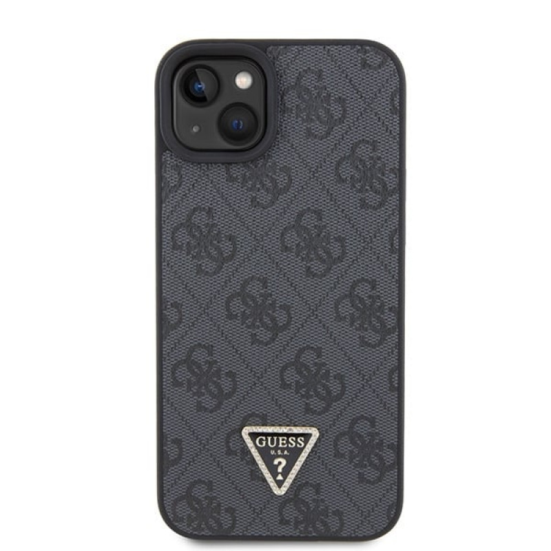 Guess GUHCP15MP4TDSCPK Apple iPhone 15 Plus / 14 Plus kõvakate, Crossbody 4G Metal Logo, must