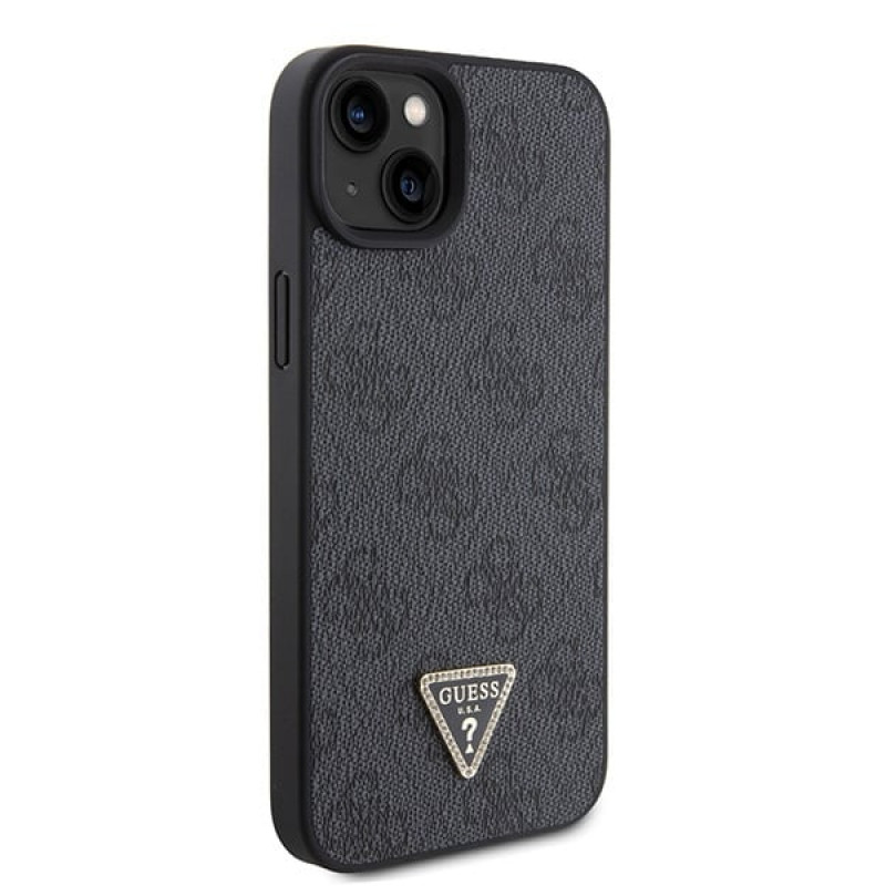 Guess GUHCP15MP4TDSCPK Apple iPhone 15 Plus / 14 Plus kõvakate, Crossbody 4G Metal Logo, must