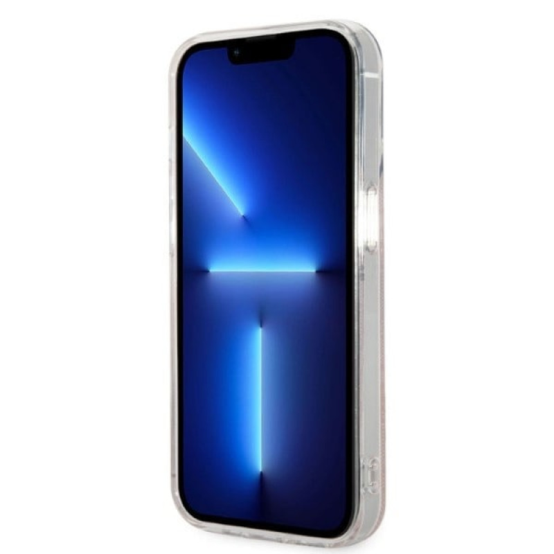 Guess GUBPP14LH4EACSP ümbris + juhtmeta laadija Apple iPhone 14 Pro roosa kõvakate, 4G Print, MagSafe