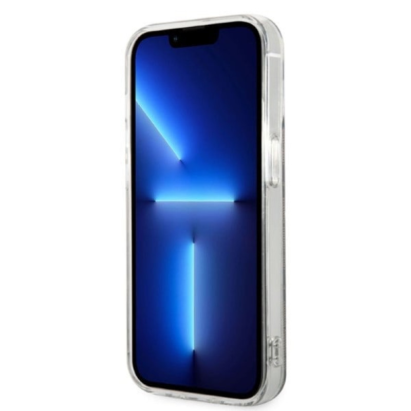 Guess GUBPP14LH4EACSW ümbris + juhtmeta laadija Apple iPhone 14 Pro pruun kõvakate, 4G Print, MagSafe