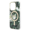 Guess GUBPP14XHJEACSA ümbris + juhtmeta laadija Apple iPhone 14 Pro Max, Jungle, roheline kõva ümbris, MagSafe