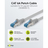 Goobay CAT 6A ühenduskaabel S/FTP (PiMF), 5 m, hall, 10 tk komplekt, vasest soon (CU), halogeenivaba mantel (LSZH)