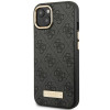 Guess GUHMP14MU4GPRK Apple iPhone 14 Plus / 15 Plus must kõvakate, 4G Logo Plate, MagSafe