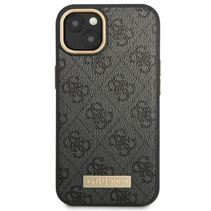 Guess GUHMP14MU4GPRK Apple iPhone 14 Plus / 15 Plus must kõvakate, 4G Logo Plate, MagSafe