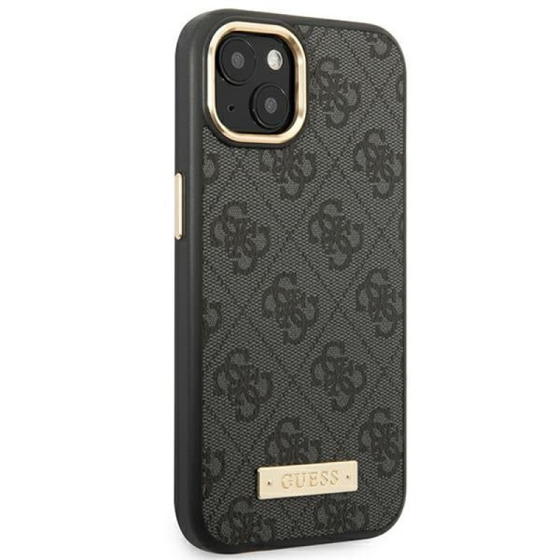 Guess GUHMP14MU4GPRK Apple iPhone 14 Plus / 15 Plus must kõvakate, 4G Logo Plate, MagSafe