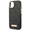 Guess GUHMP14MU4GPRK Apple iPhone 14 Plus / 15 Plus must kõvakate, 4G Logo Plate, MagSafe