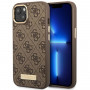 Guess GUHMP14MU4GPRW Apple iPhone 14 Plus / 15 Plus pruun kõvakate, 4G Logo Plate, MagSafe