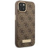 Guess GUHMP14MU4GPRW Apple iPhone 14 Plus / 15 Plus pruun kõvakate, 4G Logo Plate, MagSafe