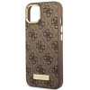 Guess GUHMP14MU4GPRW Apple iPhone 14 Plus / 15 Plus pruun kõvakate, 4G Logo Plate, MagSafe