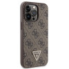Guess GUHCP13LP4TDSCPW Apple iPhone 13/13 Pro pruun kõvakate, Crossbody 4G Metal Logo