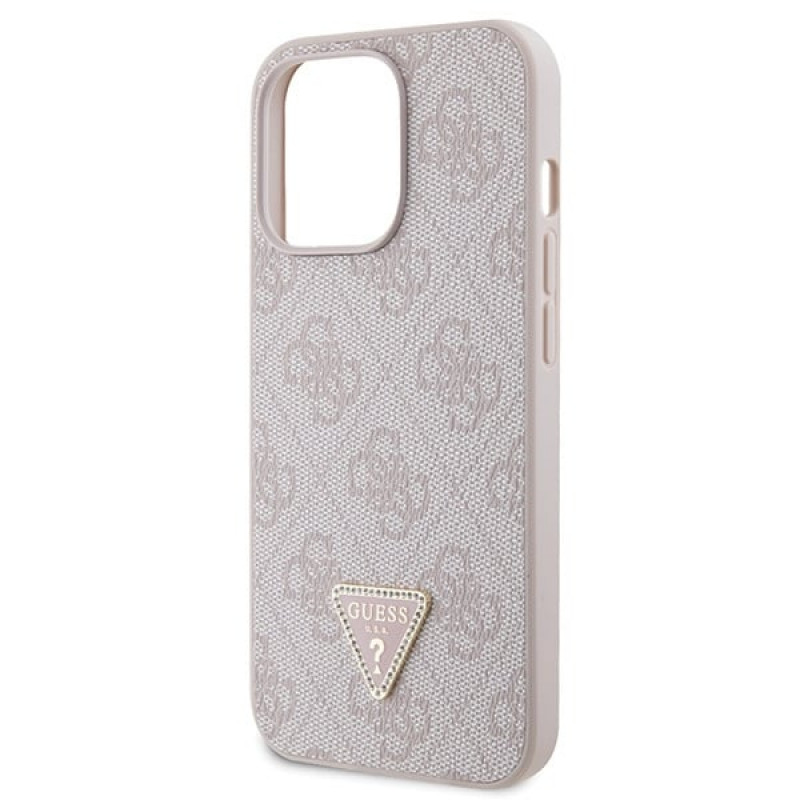 Guess GUHCP13LP4TDSCPP Apple iPhone 13/13 Pro roosa kõvakate, Crossbody 4G Metal Logo