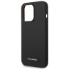 Karl Lagerfeld KLHMP14LSLMP1K Apple iPhone 14 Pro must kõvakate, Silicone Plaque, MagSafe