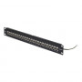 StarTech.com C6APANELSTP241UFT 24-porti 1U läbiviidav kommutatsioonipaneel, varjestatud Cat6a, RJ45, 19", must