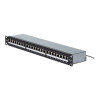 StarTech.com C6APANELSTP241UPD 24-porti 1U varjestatud Cat6A kommutatsioonipaneel, 110 punch-down, rackmount, RJ45 STP, 48,3 cm (19"), hõbedane