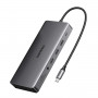 Ugreen Revodok Pro 313 USB-C sülearvuti dokkimisjaam (15978), UGR1851, 100 W, hall