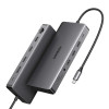 Ugreen Revodok Pro 313 USB-C sülearvuti dokkimisjaam (15978), UGR1851, 100 W, hall