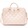 Guess GUCB15ZPSQSSGP 16-tolline sülearvutikott, Quilted 4G, roosa