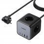 Ugreen CD268 toiteplokk-kuup 65W USB-A/USB-C + 3x AC, must