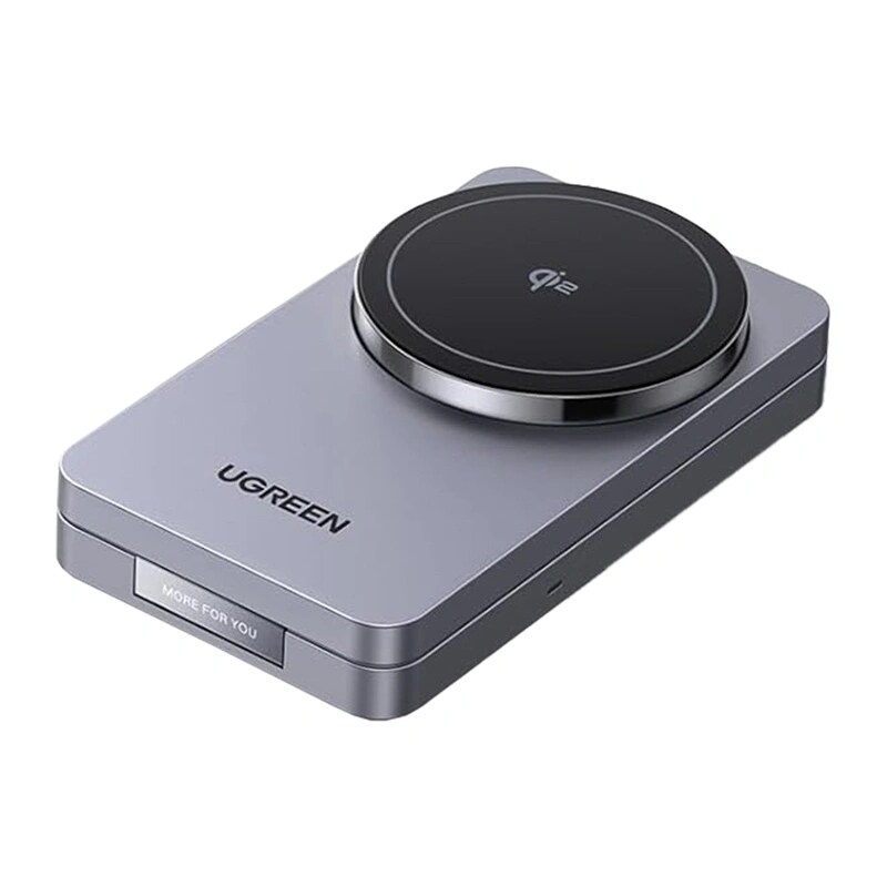 UGREEN W706 2-in-1 magnetiline juhtmeta laadija MagSafe 15W, must