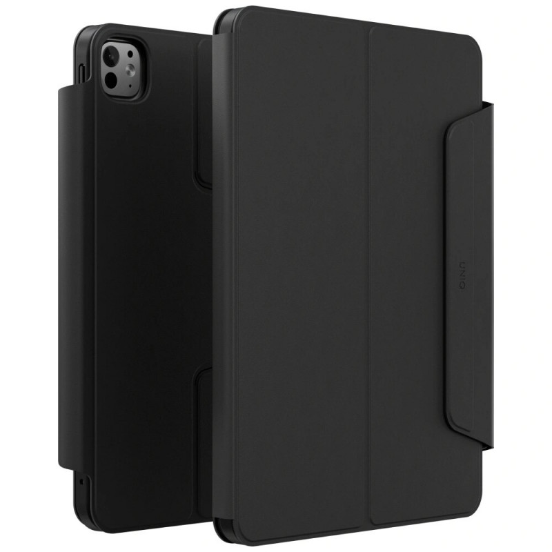 UNIQ Rovus Snapmount Magnetic 360 Rotating Detachable tahvelarvuti ümbris Apple iPad Pro 11 2024 jaoks, must