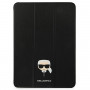 Karl Lagerfeld KLFC11OKHK raamatukujuline ümbris Apple iPad Pro 11 2021 3. põlvkonnale, must Saffiano Karl Head