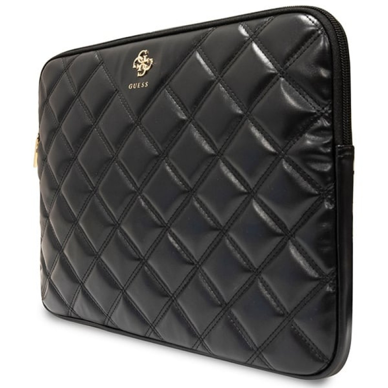 Guess GUCS14ZPSQSSGK sülearvutikott, 14 tolli, Quilted 4G, must