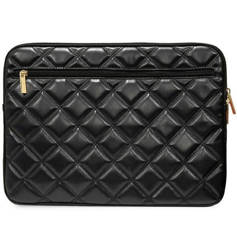 Guess GUCS14ZPSQSSGK sülearvutikott, 14 tolli, Quilted 4G, must