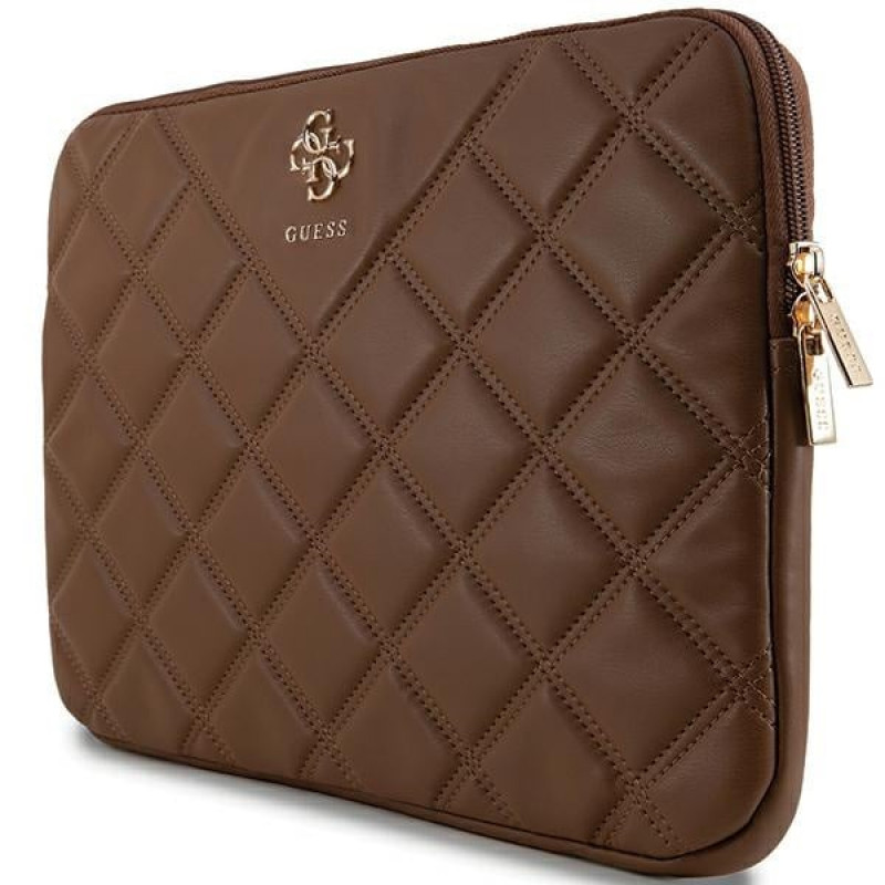 Guess Quilted 4G sülearvuti ümbris GUCS14ZPSQSSGW 14", pruun