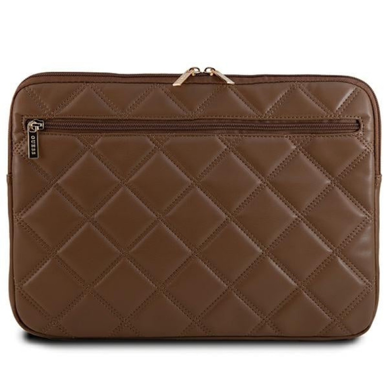Guess Quilted 4G sülearvuti ümbris GUCS14ZPSQSSGW 14", pruun