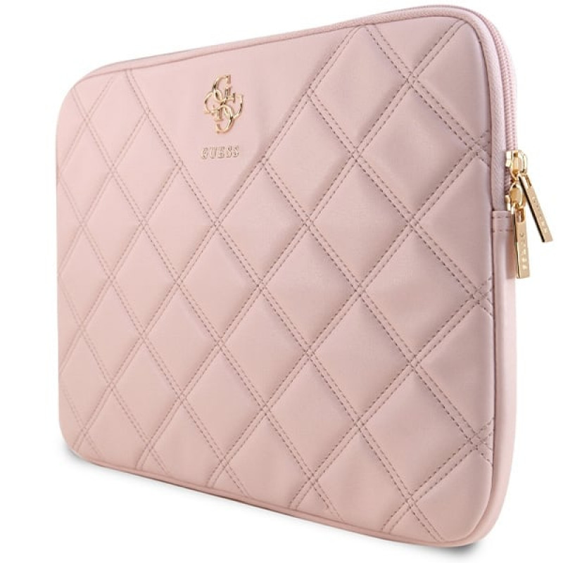 Guess Quilted 4G sülearvuti ümbris GUCS14ZPSQSSGP 14", roosa