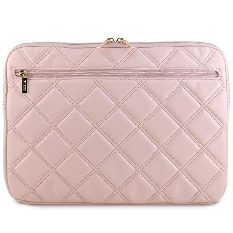 Guess Quilted 4G sülearvuti ümbris GUCS14ZPSQSSGP 14", roosa