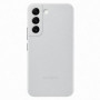 Samsung EF-VS901LJ nahast ümbris Galaxy S22 jaoks, helehall