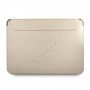 Guess GUCS13PUSASLG Saffiano Script ümbris 13" sülearvutile, kuldne