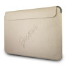 Guess GUCS13PUSASLG Saffiano Script ümbris 13" sülearvutile, kuldne