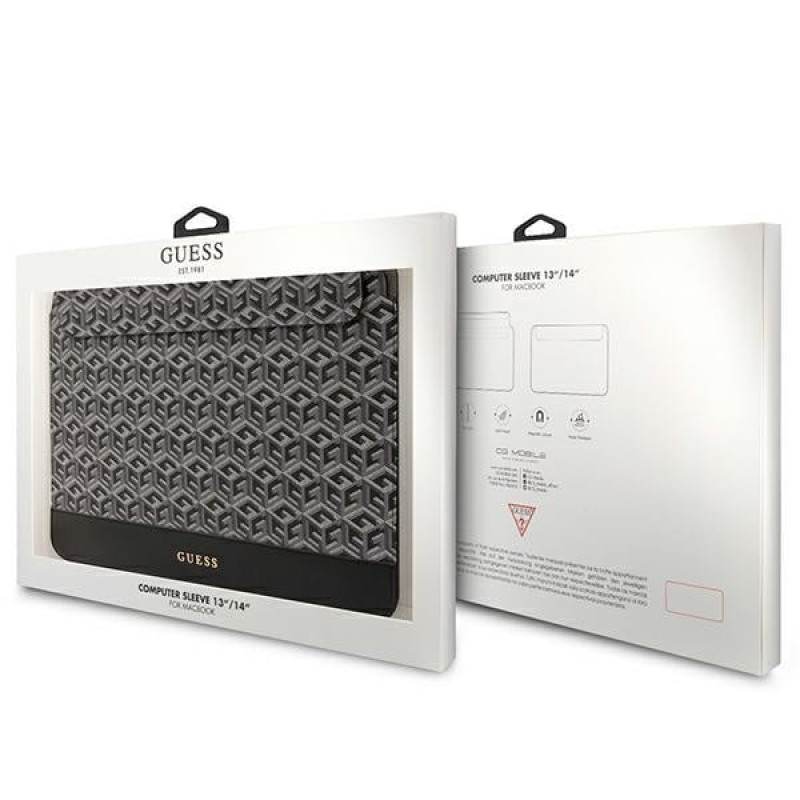 Guess GUCS14HGCFSEK sülearvuti ümbris 14", GCube Stripes, must