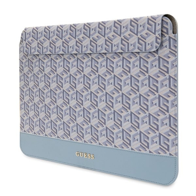 Guess GUCS14HGCFSEB sülearvuti kaitsekott 14", GCube Stripes, sinine