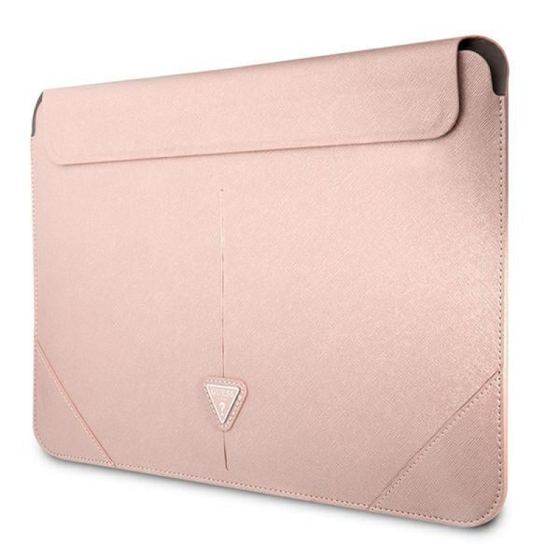 Guess GUCS16PSATLP sülearvuti ümbris 16", Saffiano Triangle, roosa