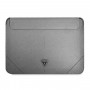 Guess GUCS16PSATLG sülearvuti ümbris 16", Saffiano Triangle, hõbedane