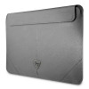 Guess GUCS16PSATLG sülearvuti ümbris 16", Saffiano Triangle, hõbedane
