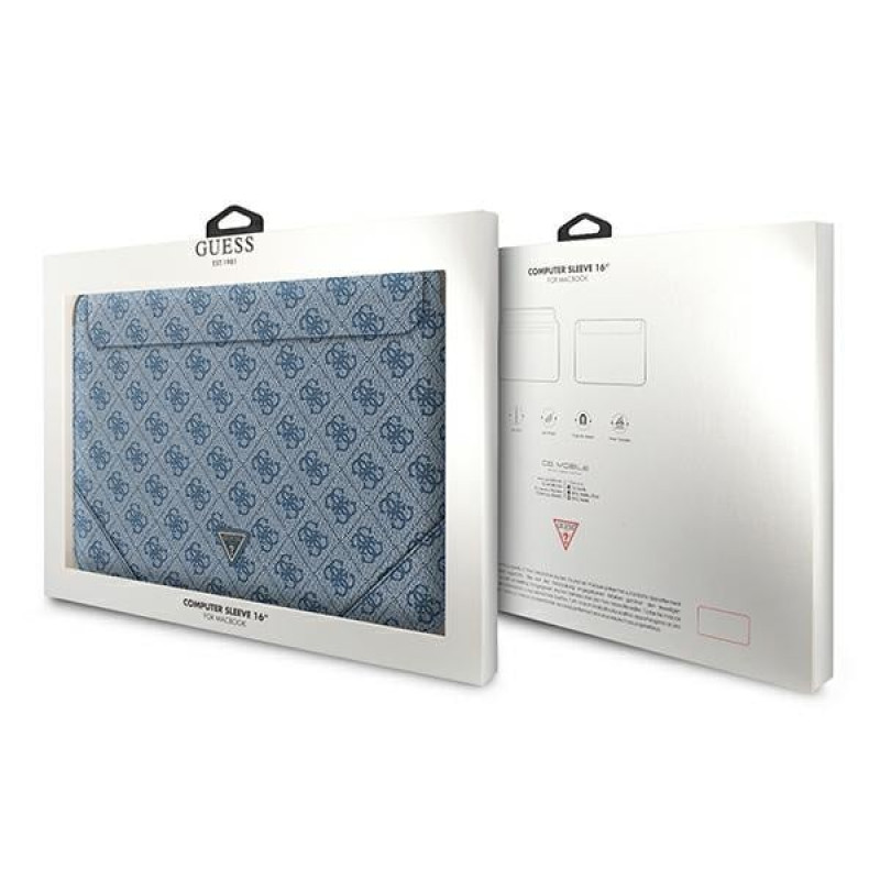 Guess GUCS16P4TB sülearvuti ümbris 16", 4G Uptown Triangle, sinine