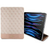 Guess GUFCP12PS4SGP Apple iPad Pro 12.9" (2020/2021/2022, 4./5./6. põlvkond) Bookcase, 4G Stripe Allover, roosa