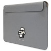 Karl Lagerfeld KLCS16SAKCPMG sülearvuti ümbris 16", hõbedane, Saffiano Karl&Choupette