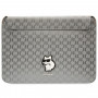 Karl Lagerfeld KLCS14SAKHPCG sülearvuti ümbris 14 tolli, hõbedane, Saffiano Monogram Choupette
