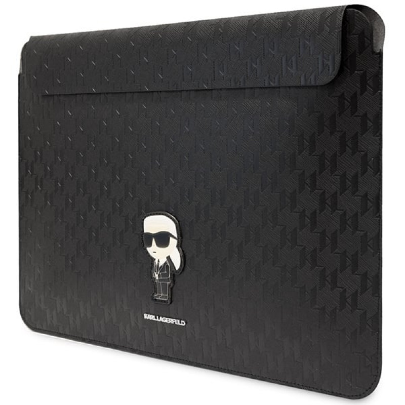 Karl Lagerfeld KLCS14SAKHPKK sülearvuti ümbris 14", must, Saffiano Monogram Ikonik