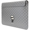 Karl Lagerfeld KLCS14SAKHPKG sülearvuti ümbris 14", hõbedane, Saffiano Monogram Ikonik