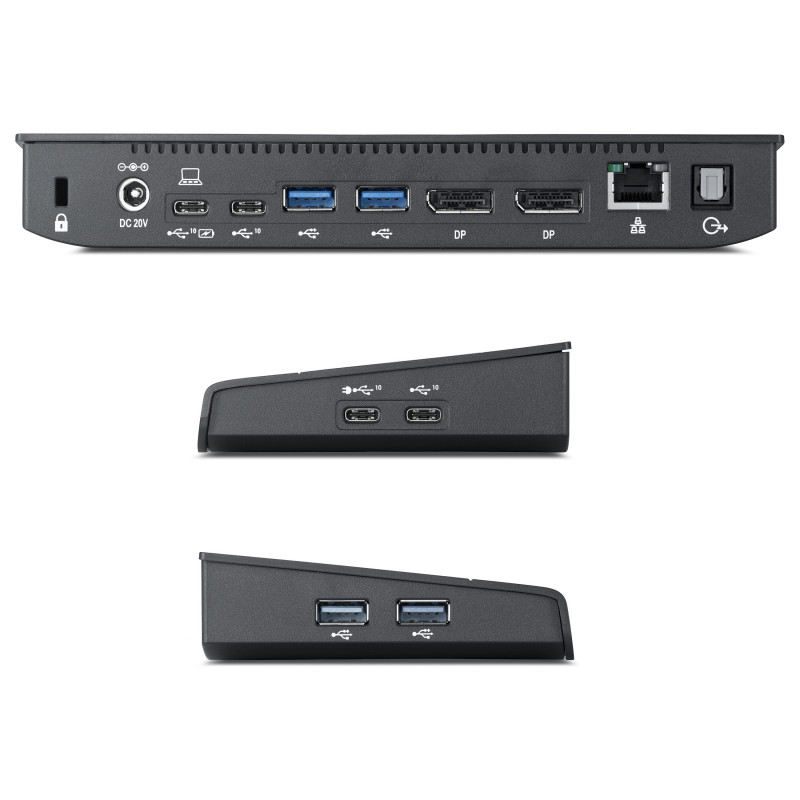 Fujitsu PR09 S26391-F6007-L500 pordireplikaator, USB-C, 2 x DP, 120 W