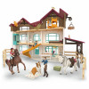 Schleich Horse Club järveäärne villa ja padok mängukomplekt 42785